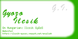gyozo ilcsik business card