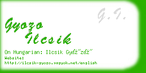 gyozo ilcsik business card